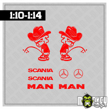 Aufkleber Set Cowboy Piss 8tlg