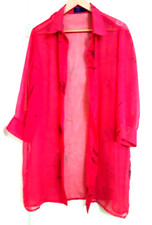 Devernois Tunika Shirt transparent himbeerrosa, Gr:L