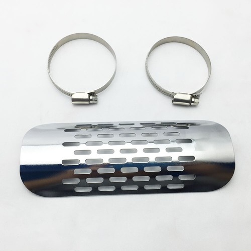 Chrom auspuff hitzeschutz - chrom,
