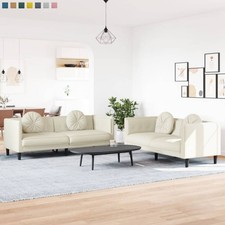 Sofagarnitur mit Kissen Samt
