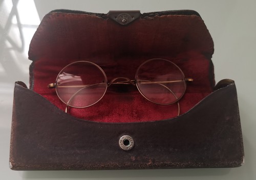 Antike nickel brille gold - antike,