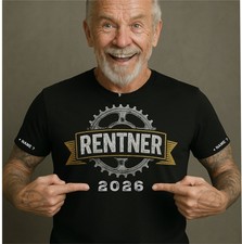 Rentner T-Shirt Ruhestand Rente 2026 Pensionär Funshirts Erhöhung Geschenk 87