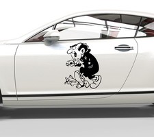 Autoaufkleber Die Schlümpfe Gargamel mit Azrael