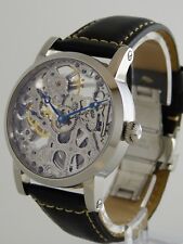 Skelettuhr 41mm PURE MECHANIQUE Type Unitas 6497 skeleton watch SAPHIR