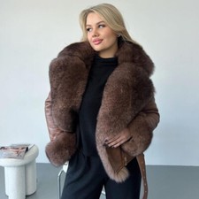 Winter Frauen Echt Leder Pelz