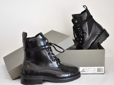 NEU 198£ ALLSAINTS LIRA Miltary Stiefeletten UK 3 Lackleder Combat Biker