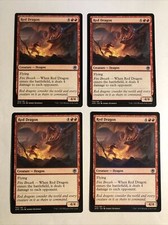 4x Mtg D&D Forgotten Realms Red Dragon NM/M Magic The Gathering