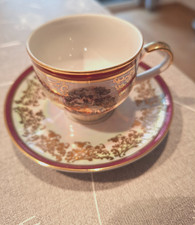 Mokka  Espresso  Sammeltasse  Graf von Henneberg  Porzellan 2tlg.