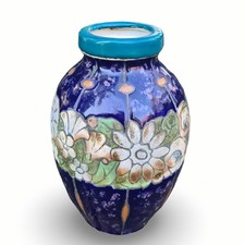 Amphora Turn-Teplitz Art Nouveau Vase Bohemia c1915 Model 11703 Floral Relief