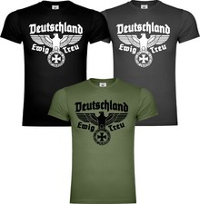 T-Shirt DDR Shirt Wehrmacht Reichsadler Ewig Treu Bundeswehr Deutsches Reich