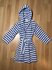Bademantel SANETTA Unisex in Blau-/Weiss Gr. 116 Top Qualität (sehr gut) PIRATES