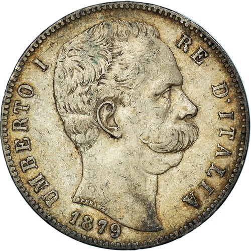 Münze italien umberto - i,, 5