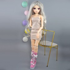 Volles Set 60cm BJD Puppe 1/3 Mädchen SD Puppen Mit Wechselbaren Augen Kleidung