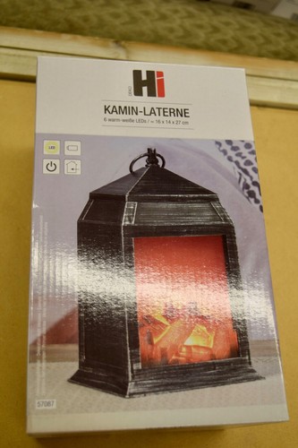 Deko kamin led laterne - deko-kamin,