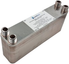 Edelstahl PlattenWärmetauscher Heizung SANITLINE 55-290kW 3/4" DN20