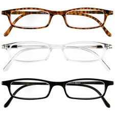 Damen Herren Lesebrille Kunststoff Lesehilfe Unisex Brille von +1,0 bis +4,0 Neu