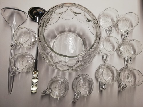 Glas bowle set schüssel mit - set,,