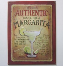 Blechschild MARGARITA Cocktail Lisa Audit shabby look Wandbild retro style