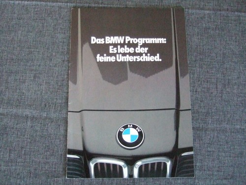 Bmw prospekt programm inkl - prospekt,
