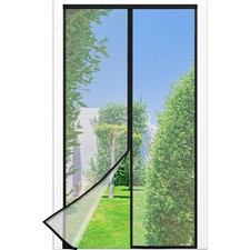 Fliegengitter Balkontur Magnet 100x210cm Insektenschutz schwarz