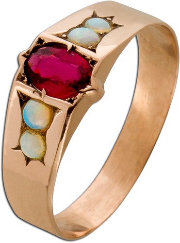 Rubin ring rosegold 333 - rubin,
