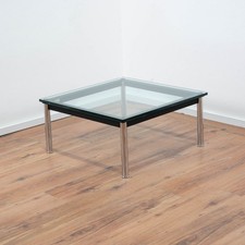Cassina LC10 Coffee Table Le Corbusier Glastisch 70 x 70 cm