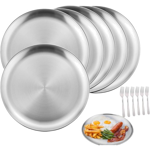 Edelstahl teller stück 20cm - teller,