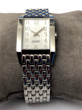 ESPRIT Damenuhr FUNDAMENTAL SILVER, Edelstahl , rechteckig, ES000EO2004, Rare!