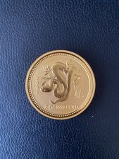 Goldmünze 2 oz Lunar Schlange 2001 Lunar Serie 1