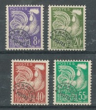 854738) Frankreich Nr.1235-1238** Vorausentwertungen Gallischer Hahn 