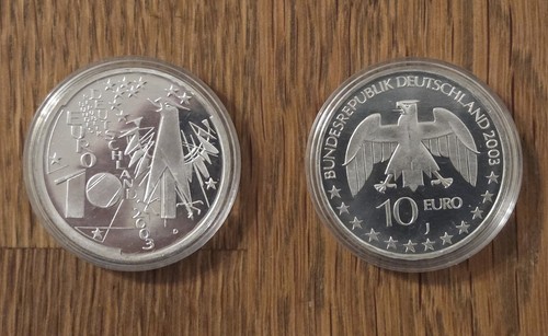Euro silbermünzen 2003 - 2x,