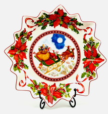 Sehr selten - Villeroy Boch Schale Toys Fantasy 24 cm Santas Flug Weihnachtstern