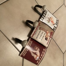 Wandgarderobe Schilder Pin up Girl Metall Garage Cowboy Antik Nostalgie Haken