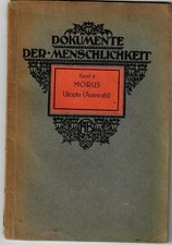 Utopia ( Auswahl ) - Dokumente der Menschlichkeit, Band 2 Morus, Thomas: