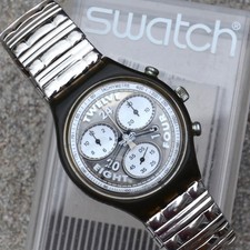 Vintage Uhr, Swatch Chrono, Flexarmband, Batterie neu, mit OVP
