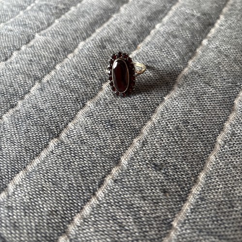 Antiker granat ring - antiker,