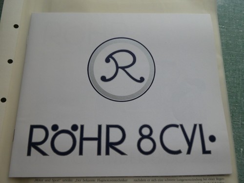 Röhr achtzylinder prospekt - rÖhr,
