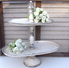 Etagere shabby creme grau x - creme,