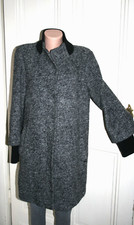 CINQUE  weicher Wollstrick  Mantel  grau schwarz guter Zustand in Gr.  40