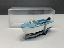 Allzweck Wasser Rumpf Boot Mehrzweckboot mit Motor mit Anhänger Wiking H0 1:87