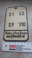 Deutsche Reichsbahn, Blockschild, Siebenbrunn, FDL Bhf Adorf, Vogtland, Metall