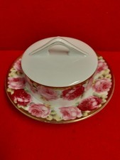  Butterdose rund Rosendekor - Beyer und Bock?? für 250 g Butter oder Käse 