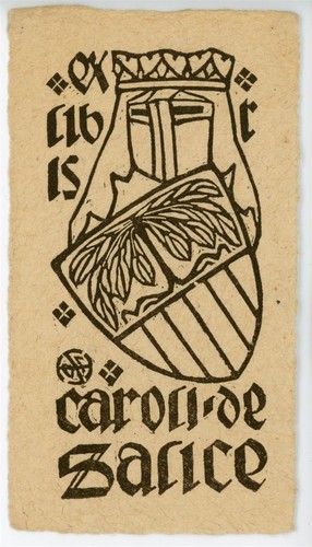 Exlibris caron sance - exlibris, de