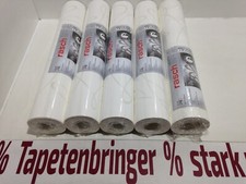 Vliestapete rasch 5x 753301 (5Rollen) Linien Muster Uni Weiß Glanz Restposten