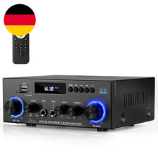 Hifi-Verstärker, Mini Bluetooth Stereo Audio Verstärker Receiver 12V/ 220V 800W 