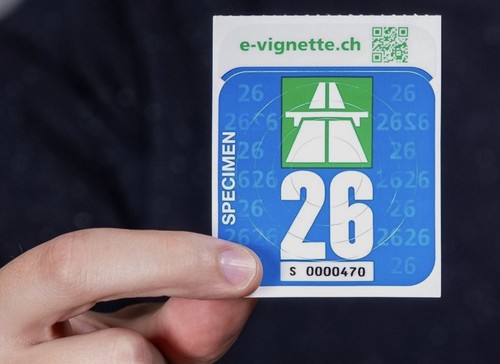 Schweizer autobahnvignette - schweizer,