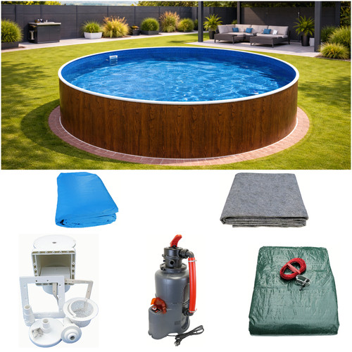 Stahlwandpool pool set - pool,