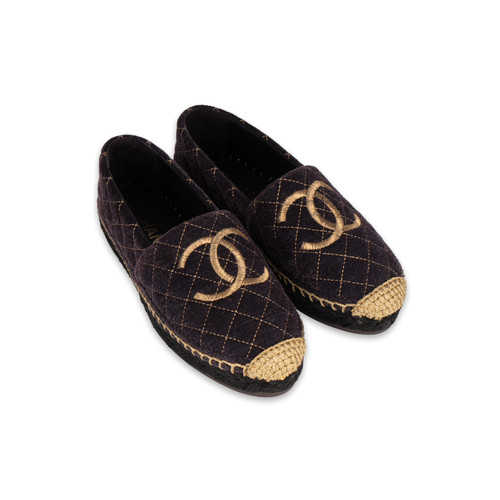 Chanel espadrilles gesteppt - chanel,