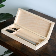 Holz 3 Abschnitt Stifte Box