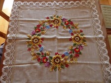 Tischdecke 90x90 cm  Leinen Polyester